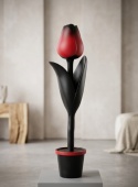 Rzeźba Podłogowa TULP DECO - Red & Black (151 cm)