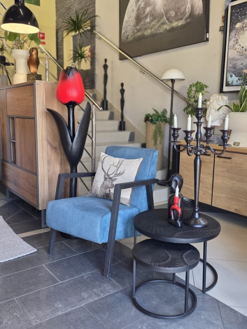 Rzeźba Podłogowa TULP DECO - Red & Black (151 cm)