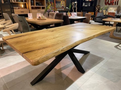 Stół dębowy MASIV kolor Klasyk 210 x 100 cm - Lity dąb 5 cm, żywica transparentna