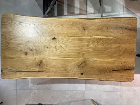 Stół dębowy MASIV kolor Klasyk 210 x 100 cm - Lity dąb 5 cm, żywica transparentna