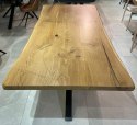 Stół dębowy MASIV kolor Klasyk 210 x 100 cm - Lity dąb 5 cm, żywica transparentna