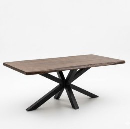 Stół dębowy MASIV kolor Orzech 200 x 100 cm - Lity dąb 5 cm