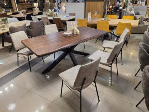 [K, od ręki] Stół dębowy MASIV kolor Orzech 200 x 100 cm - Lity dąb 5 cm