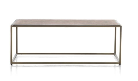 Stolik kawowy COCO maison STAND UP 100x50 cm - dwustronny blat, złoty