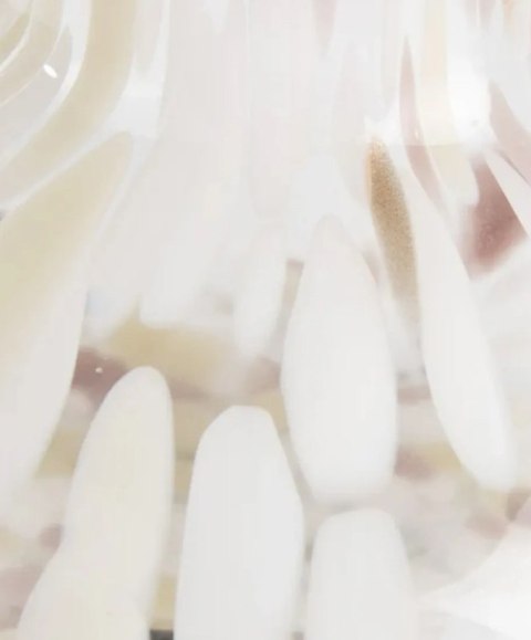 Wazon szklany LOUA 19 cm - wielokolorowy wzór stippen, COCO maison