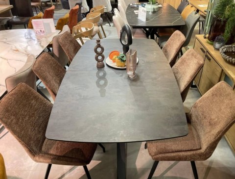 [od ręki] Krzesło jadalniane SCOTT - Tkanina szenilowa Enzo (Lava), Design Habufa (PRABAT20%)