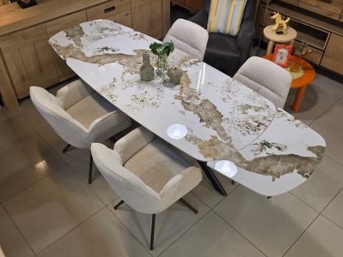 [od ręki, R] Krzesło obrotowe PIPPA - Sevilla Crème - Henders & Hazel