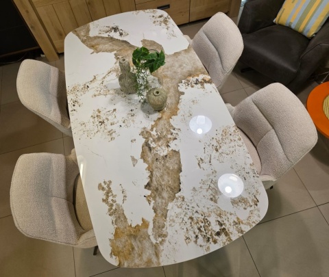 [od ręki, R] Krzesło obrotowe PIPPA - Sevilla Crème - Henders & Hazel