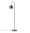 [K] Designerska Lampa Podłogowa ESSEX - COCO maison | Szkło Przydymione (Smoke / Antracyt), Styl Hotel Chique