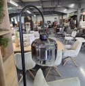 [K] Designerska Lampa Podłogowa ESSEX - COCO maison | Szkło Przydymione (Smoke / Antracyt), Styl Hotel Chique