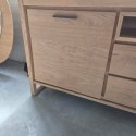 [K, defekt] Komoda / Sideboard Nystead 210 cm - Fornir Dębowy - LED -Henders & Hazel