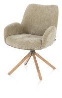 [K, od ręki] Designerski Fotel Jadalniany RILEY - Henders & Hazel | Miedziana Chenille Cadiz, Pocket Springs