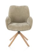 [K, od ręki] Designerski Fotel Jadalniany RILEY - Henders & Hazel | Miedziana Chenille Cadiz, Pocket Springs