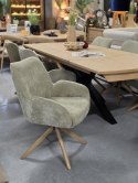 [K, od ręki] Designerski Fotel Jadalniany RILEY - Henders & Hazel | Miedziana Chenille Cadiz, Pocket Springs
