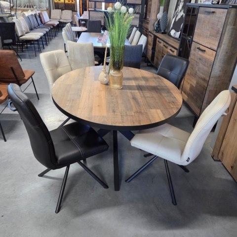[K, od ręki] Ekskluzywne Krzesło Jadalniane MILVA - Naturalna Skóra Catania, Nowoczesny Design, Wysokie Ergonomiczne Oparcie