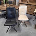 [K, od ręki] Ekskluzywne Krzesło Jadalniane MILVA - Naturalna Skóra Catania, Nowoczesny Design, Wysokie Ergonomiczne Oparcie