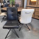[K, od ręki] Ekskluzywne Krzesło Jadalniane MILVA - Naturalna Skóra Catania, Nowoczesny Design, Wysokie Ergonomiczne Oparcie