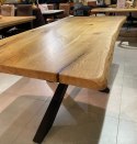 [K, od ręki] Stół dębowy MASIV kolor Klasyk 210 x 100 cm - Lity dąb 5 cm, żywica transparentna