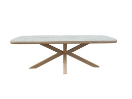 [na zamówienie] Ekskluzywny Stół Ogrodowy BRUCE 240 cm – COCOmaison | Ceramika, Aluminium z efektem naturalnego drewna