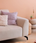 [K] Luksusowa Sofa z Szezlongiem TARRA – Tkanina Szenilowa Livigno Beż, Sprężyny Kieszeniowe, Design Premium