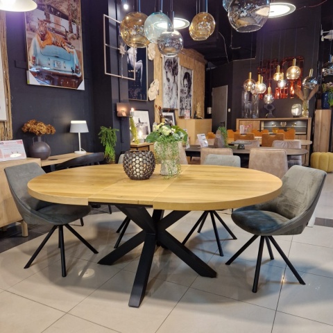 [R, od ręki] Rozkładany stół Metalox 150 + 40 x 130 cm