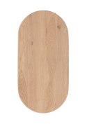 [fabrycznie nowe] Stolik Kawowy RAVELLO 120 cm - Henders & Hazel | Blat z Litego Dębu, Lakier Platynowy, Kolor Dune (Piaskowy)
