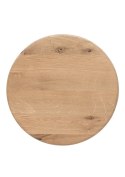 [fabrycznie nowe] Stolik Pomocniczy RAVELLO 45 cm - Henders & Hazel | Okrągły Blat z Litego Dębu, Kolor Dune (Piaskowy)