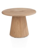 [fabrycznie nowe] Stolik Pomocniczy RAVELLO 60 cm - Henders & Hazel | Blat z Litego Dębu, Kolor Dune (Piaskowy)