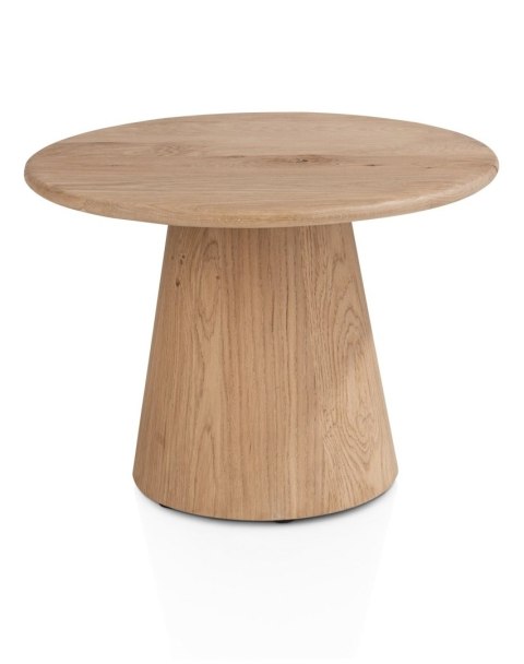 [fabrycznie nowe] Stolik Pomocniczy RAVELLO 60 cm - Henders & Hazel | Blat z Litego Dębu, Kolor Dune (Piaskowy)