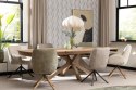[fabrycznie nowe]Luksusowy Fotel Jadalniany RILEY - Henders & Hazel | Cadiz | Pocket Springs | Opcja Relax | Metalowa noga