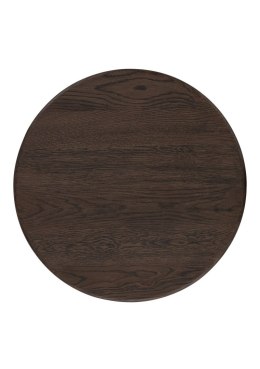 [fabrycznie nowe]Stolik Pomocniczy RAVELLO 45 cm - Henders & Hazel | Okrągły Blat z Litego Dębu, Kolor Bazaltowy
