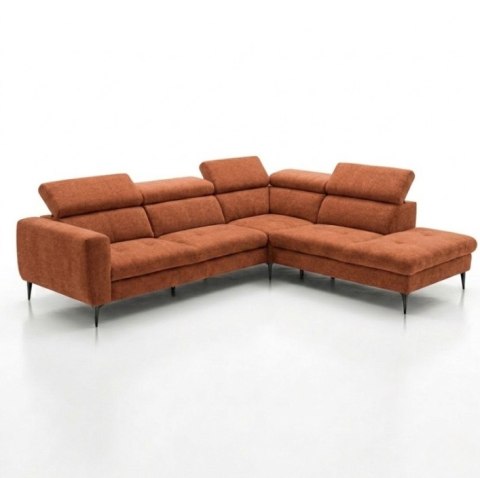 [wybór tapicerki] Sofa Narożna TALISMAN 280 cm (Prawostronna) | Regulowane Zagłówki, Sprężyny Kieszeniowe + Pianka Memory