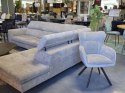 [wybór tapicerki] Sofa Narożna TALISMAN XL 300 cm (Lewostronna) -| Regulowane Zagłówki, Sprężyny Kieszeniowe + Pianka Memory |