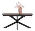 [K, od ręki] Rozkładany Stół Jadalniany PAVALON 140-190 cm - Blat HPL Primo Laminato Roest (Rdza) - Centralna Noga Designerska