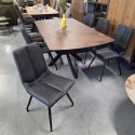 [K, od ręki] Rozkładany Stół Jadalniany PAVALON 140-190 cm - Blat HPL Primo Laminato Roest (Rdza) - Centralna Noga Designerska