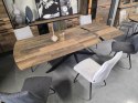 [K, od ręki] Rozkładany Stół Jadalniany PAVALON 170-230 cm - Blat HPL Primo Laminato Driftwood - Centralna Noga Designerska