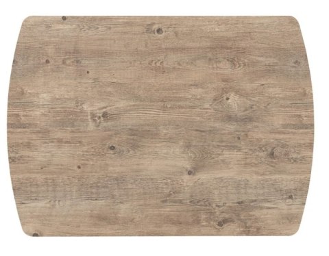 [na zamówienie] Rozkładany Stół Jadalniany PAVALON 140-190 cm - Blat HPL Primo Laminato Barnwood - Centralna Noga Designerska