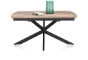 [na zamówienie] Rozkładany Stół Jadalniany PAVALON 140-190 cm - Blat HPL Primo Laminato Driftwood - Centralna Noga Designerska