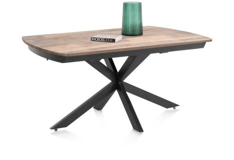 [na zamówienie] Rozkładany Stół Jadalniany PAVALON 140-190 cm - Blat HPL Primo Laminato Driftwood - Centralna Noga Designerska