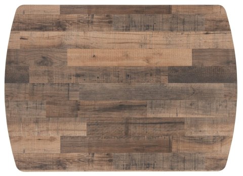 [na zamówienie] Rozkładany Stół Jadalniany PAVALON 140-190 cm - Blat HPL Primo Laminato Driftwood - Centralna Noga Designerska