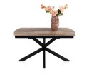 [na zamówienie] Rozkładany Stół Jadalniany PAVALON 140-190 cm - Blat HPL Primo Laminato Driftwood - Centralna Noga Designerska