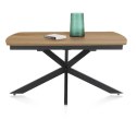 [na zamówienie] Rozkładany Stół Jadalniany PAVALON 140-190 cm - Blat HPL Primo Laminato Natural - Centralna Noga Designerska