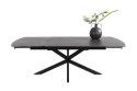 [na zamówienie] Rozkładany Stół Jadalniany PAVALON 170-230 cm - Blat HPL Primo Laminato Antracyt - Centralna Noga Designerska