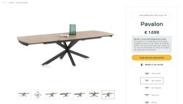 [na zamówienie] Rozkładany Stół Jadalniany PAVALON 170-230 cm - Blat HPL Primo Laminato Barnwood - Centralna Noga Designerska