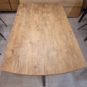 [na zamówienie] Rozkładany Stół Jadalniany PAVALON 170-230 cm - Blat HPL Primo Laminato Barnwood - Centralna Noga Designerska