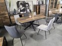 [na zamówienie] Rozkładany Stół Jadalniany PAVALON 170-230 cm - Blat HPL Primo Laminato Driftwood - Centralna Noga Designerska