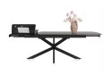 [na zamówienie] Rozkładany Stół Jadalniany PAVALON 200-278 cm - Blat HPL Primo Laminato Antracyt - Centralna Noga Designerska