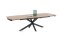 [na zamówienie] Rozkładany Stół Jadalniany PAVALON 200-278 cm - Blat HPL Primo Laminato Barnwood - Centralna Noga Designerska