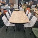 [na zamówienie] Rozkładany Stół Jadalniany PAVALON 200-278 cm - Blat HPL Primo Laminato Barnwood - Centralna Noga Designerska