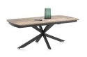 [na zamówienie] Rozkładany Stół Jadalniany PAVALON 200-278 cm - Blat HPL Primo Laminato Driftwood - Centralna Noga Designerska